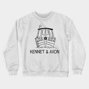 Kenet and Avon Canal Boat Narrowboat Crewneck Sweatshirt